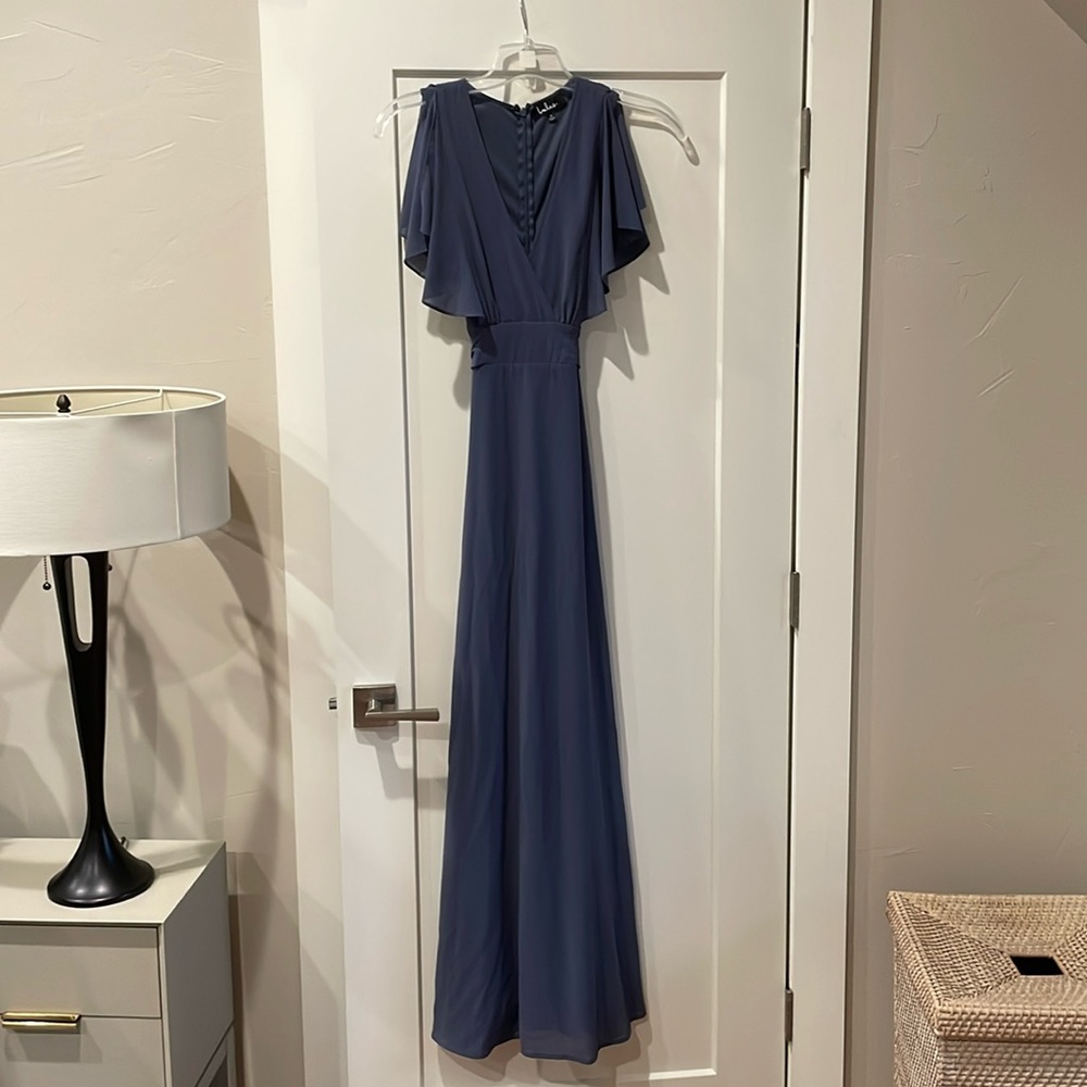 Blue bridesmaids dress
